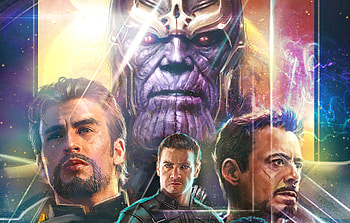 Thanos Iron Man Captain America Hawkeye In Avengers Infinity War Artwork, thanos, iron-man, captain-america, hawkeye, avengers-infinity-war, movies, artist, artwork HD wallpaper