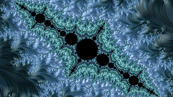 Trippy Psychedelic Fractal, trippy, psychedelic, trance, blue, black, Abstract, fractal, abstract blue, abstract black HD wallpaper