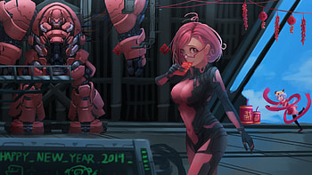 Pilot Suit Anime Girl, anime-girl, anime, artist, artwork, digital-art HD wallpaper