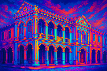 Colonial Architecture Showcase, building, architecture, colorful HD wallpaper