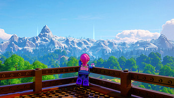 Epic LEGO Fortnite Adventure View, Fortnite HD wallpaper
