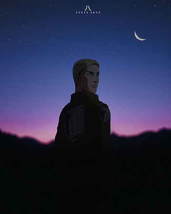 Erwin Smith, atmosphere, sky, Eren yeager, Levi ackerman, Titans, Attack on titan, Mikasa HD phone wallpaper