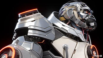 Chiptos X Robot Gorilla Kong Side View Computer Part Robot, robot HD wallpaper