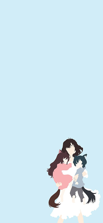 Wolf Children anime, Heartwarming story, Ethereal art style, Family bonds HD phone wallpaper