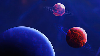 Planets Digital Space , planet, space, digital-universe, artist, artwork, digital-art HD wallpaper