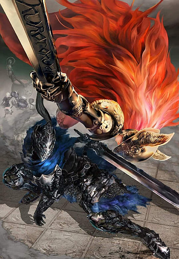 Artorias and Malenia, art, boss, ring, elden HD phone wallpaper