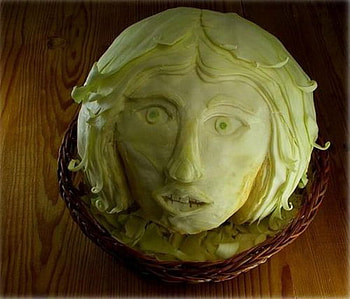 BUTTER ART, sculpture, head, art, butter HD wallpaper