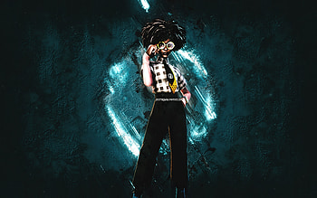 Fortnite Doctor Slone Skin, Fortnite, main characters, blue stone background, Doctor Slone, Fortnite skins, Doctor Slone Skin, Doctor Slone Fortnite, Fortnite characters HD wallpaper