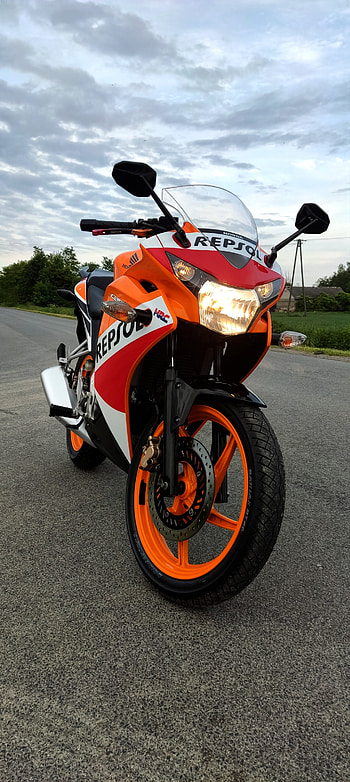 Honda CBR 125r, cloud, sky HD phone wallpaper