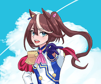 Tokai Teio, Tokai Teio, Anime, Uma Musume: Pretty Derby HD wallpaper