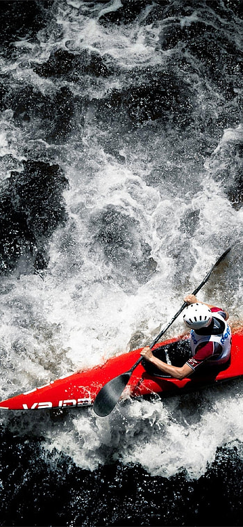 Whitewater kayaking, Rowing HD phone wallpaper