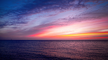 Sunrise Seascape HD wallpaper