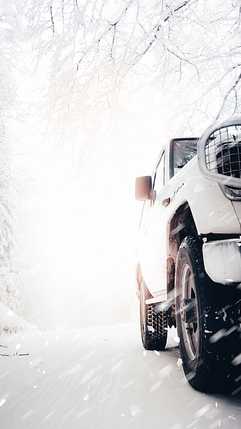 Winter, Snow, Cars, Car, Suv, Machine HD phone wallpaper
