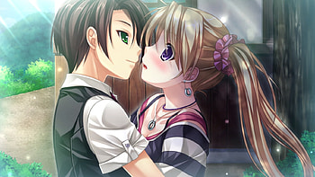 ~Romance~, hold, anime, love, couple, kiss, romance HD wallpaper