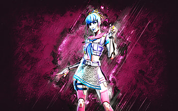 Fortnite Dazzling Spirit Tsuki Skin, Fortnite, main characters, pink stone background, Dazzling Spirit Tsuki, Fortnite skins, Dazzling Spirit Tsuki Skin, Dazzling Spirit Tsuki Fortnite, Fortnite characters HD wallpaper