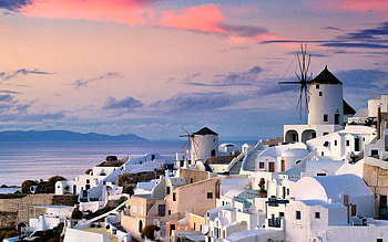 oia-sunset, outdoors, nature, city, sunset HD wallpaper