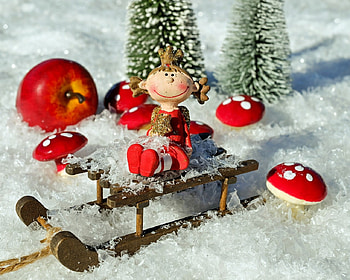 Christmas Decorations, Decoration, Christmas, Snow, Red, Lovely, Angel HD wallpaper