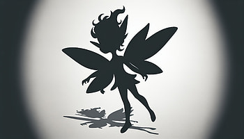 Enchanting Pixie Silhouette, Pixie, fairy, silhouette, shadow, fantasy HD wallpaper