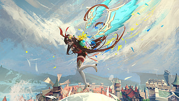 Amber - Genshin Impact, Amber (Genshin Impact), video game, Genshin Impact HD wallpaper