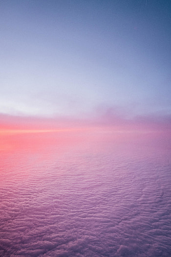 Pinkish sky, clouds HD phone wallpaper
