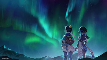 Pela and Friends Under the Northern Lights | Honkai: Star Rail, video game, Honkai: Star Rail HD wallpaper