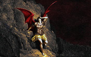 fallen angel fire demons hell heaven satan demonic lucifer satanic Art HD wallpaper