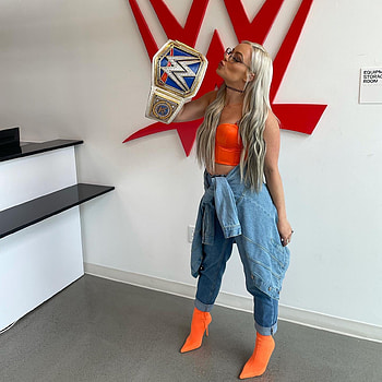 Liv Morgan, orange, divas, wwe, Smackdown, LivMorgan HD phone wallpaper
