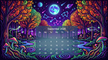 September 2026 Calendar HD wallpaper