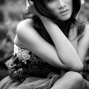 Black and White, lady, model, people HD wallpaper