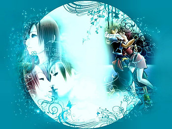 Sora and Kairi, blue, stuff, pretty, love HD wallpaper