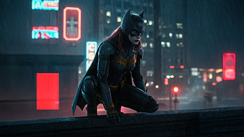 Batgirl Perched On A Gotham Rooftop, batgirl, superheroes, artwork, art, digital-art, ai HD wallpaper