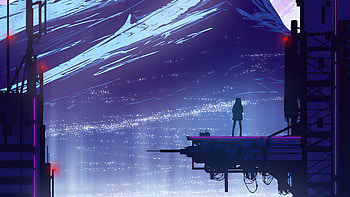 Love The Heights Cyberpunk Mountains View , cyberpunk, artist, artwork, digital-art, artstation HD wallpaper