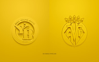 BSC Young Boys vs Villarreal, 2021, UEFA Champions League, Group F, 3D logos, yellow background, Champions League, football match, 2021 Champions League, BSC Young Boys, Villarreal HD wallpaper