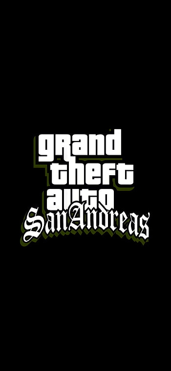 gta san andreas, logo, monochrome_graphy HD phone wallpaper