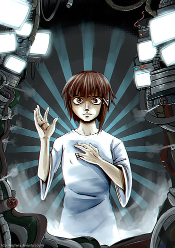 Serial Experiments Lain, ALVH Omega, Haunting atmosphere, Dark themes HD phone wallpaper