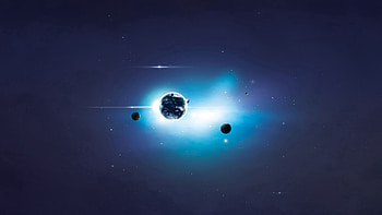 Universe, Flight, Planet HD wallpaper