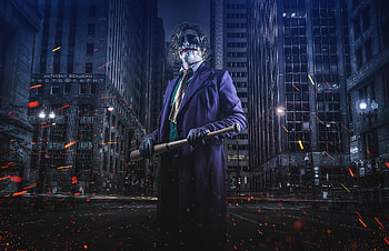 Joker Cosplay , joker, superheroes, cosplay, supervillain HD wallpaper