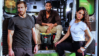 Eiza Gonzalez Jake Gyllenhaal Yahya Abdul-Mateen II Ambulance HD wallpaper