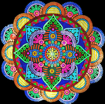 Mandala, art HD wallpaper
