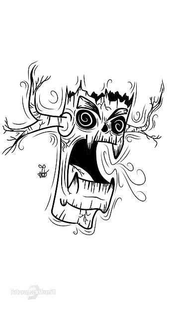 TRONK0, angry, artistic, drawing HD phone wallpaper