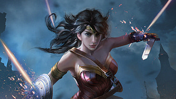 Wonder Woman Fantasy Art , wonder-woman, superheroes, fantasy-girls, artist, artwork, digital-art HD wallpaper
