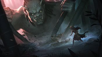 Green ogre, Artstation masterpiece, Great ogre, Legendary creature HD wallpaper
