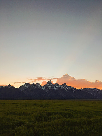Mountains, Landscape, Nature, Twilight, Vertex, Dusk, Tops, Plain HD phone wallpaper
