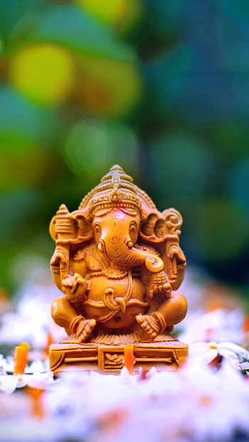 Shri Ganesh, Small Statue HD phone wallpaper