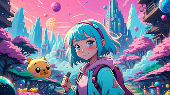 Pokémon World, Pokemon, Anime, woman, Alien Planet HD wallpaper
