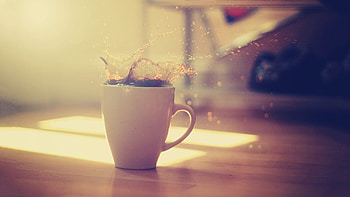 Coffee and tea, Vintage vibes, and mobile backgrounds, Nostalgic charm HD wallpaper