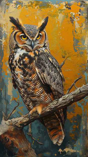 Great Horned Owl HD phone wallpaper