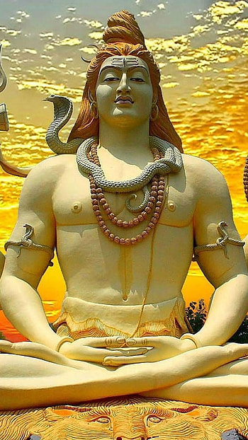 Best Lord Shiva, Simple, clouds, background HD phone wallpaper