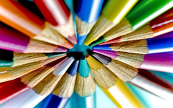 Macro, Multicolored, Motley, Pencils, Collection, Set HD wallpaper