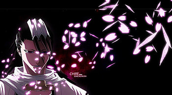byakuya, bleach, senbonzakura, anime, chire, kuchiki HD wallpaper